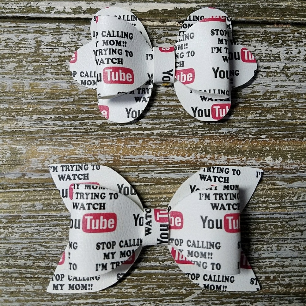 YouTube hairbows (choice of 1)